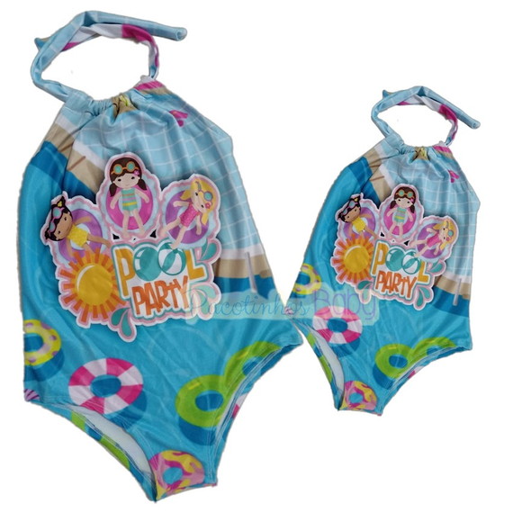 Body Infantil Festa na Piscina Poo Party