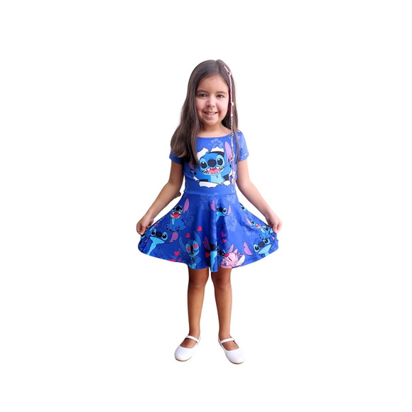 Vestido Infantil Stitch