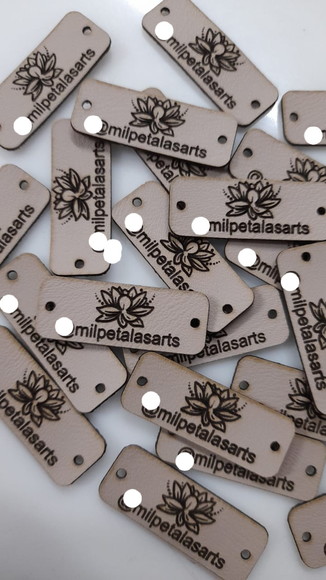 100 ETIQUETAS COURO CROCHÊS, ARTESANATOS!! FRETE GRÁTIS