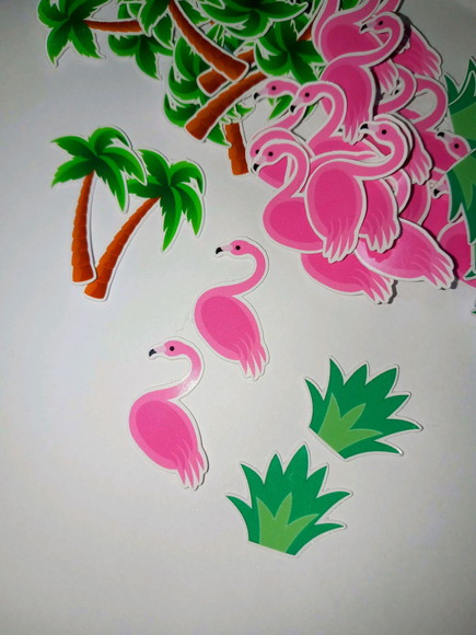 Aplique Flamingo Tropical 2,5cm Docinhos