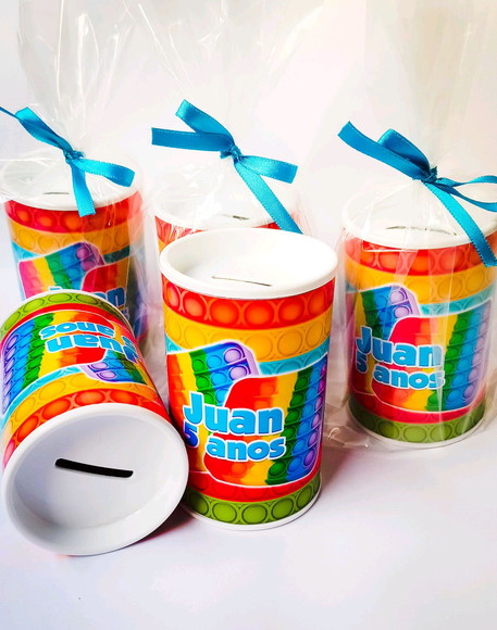 Lembrancinha Cofrinho Pop It