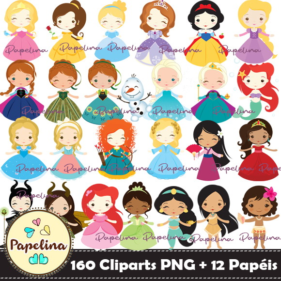 Super Kit Digital Princesas Disney Cute