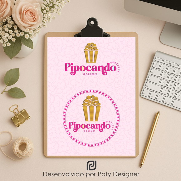 Logomarca Pipoca Gourmet