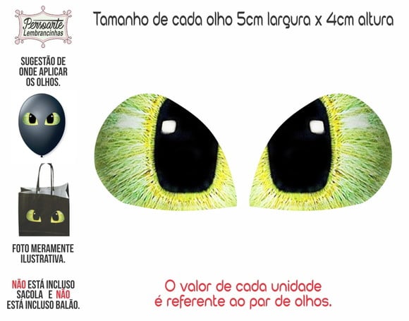Adesivo do Olho Fúria da Noite - Como Treinar o Seu Dragão