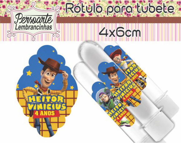 Adesivo para Tubete Toy Story