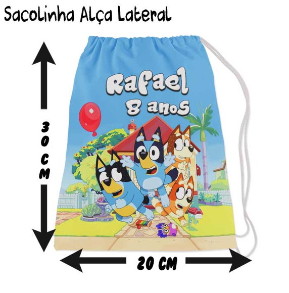 Mochilinha Aniversario Bluey