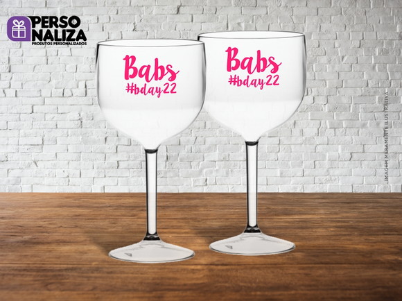 Taça de Gin Personalizada Aniversário
