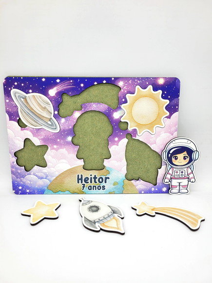 Jogo de Encaixe - Lembrancinha Astronauta