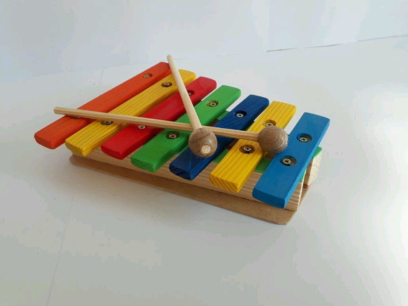 Xilofone de mdf - Brinquedo de Madeira Dia das Crianças