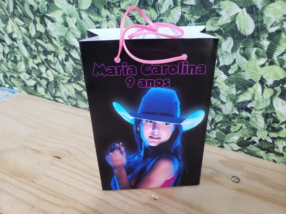 Ana Castela Neon Sacola Personalizada Pronta Entrega