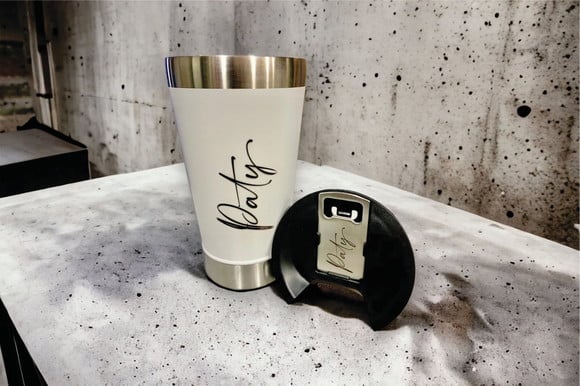 Copo Térmico Personalizado Inox 473ml c/ Tampa e Abridor