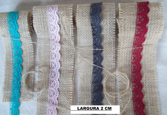 JUTA EM TIRAS +RENDAS +CADARÇO PARA LAÇO