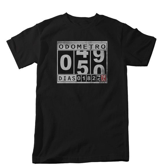 Camiseta Personalizada Qualquer Idade Odometro