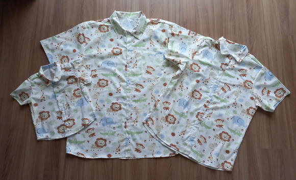 Kit Camisa Tal Pai Tal Mãe Tal Filho Safari