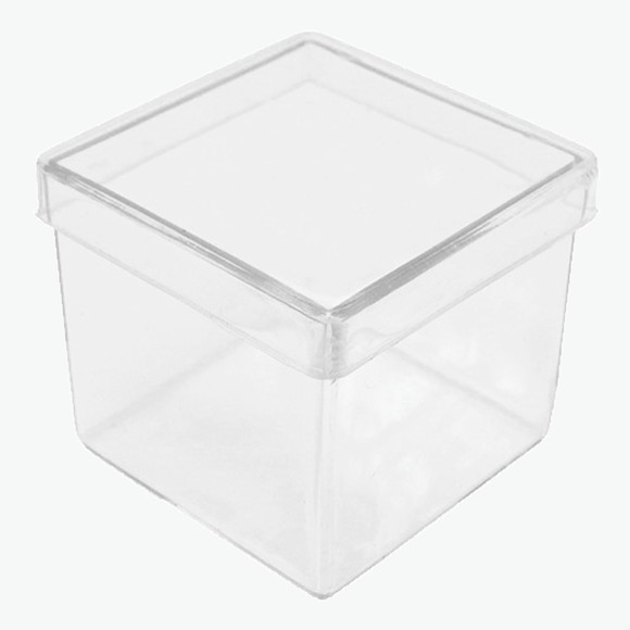 10 Caixas Acrílicas Transparentes 5x5cm