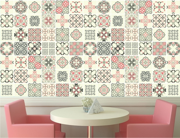 Papel de Parede Azulejo Adesivo 02
