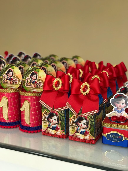Kit Branca de Neve Cute - 50 Itens Luxo