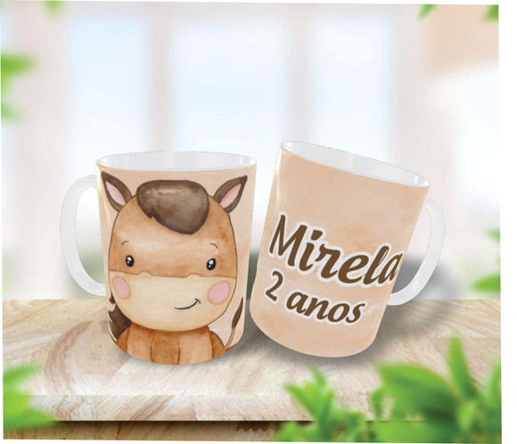 Caneca Personalizada Fazendinha - Polímero