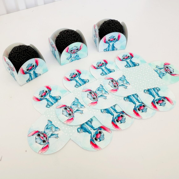 Forminha de Doce Stich e Angel