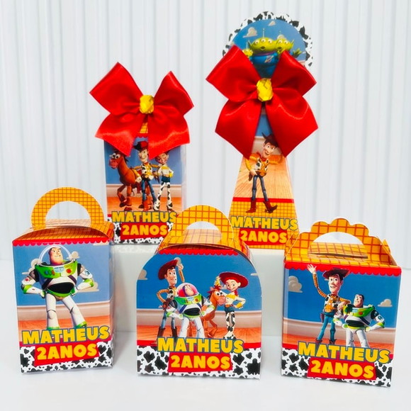 Kit 40 Caixas Personalizados Toy Story