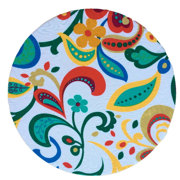 Capa Sousplat Floral Colorido