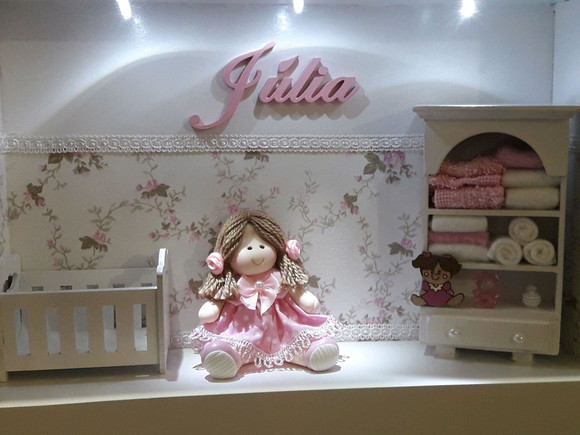 Porta Maternidade Menina, Boneca