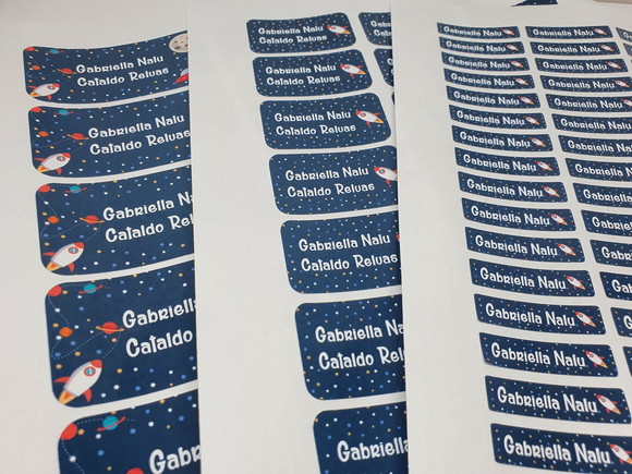 Etiqueta Escolar Planetas
