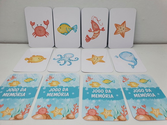 Jogo da Memória Fundo do Mar