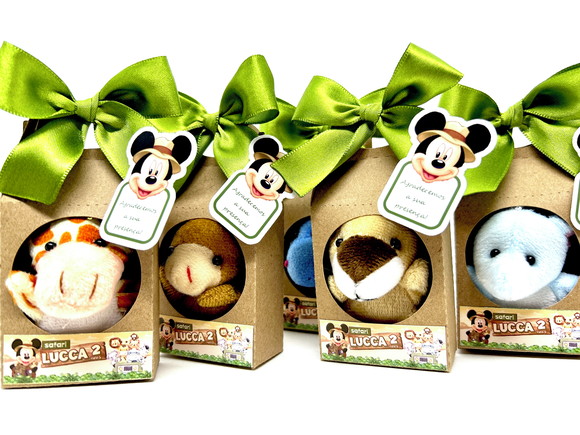 Lembrancinha Pelucia Safari Mickey Baby Chaveiro