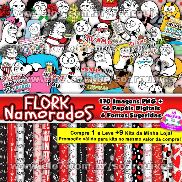 Kit Digital Flork Dia dos Namorados 12