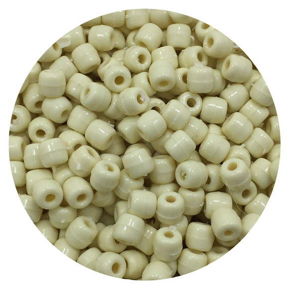 Miçanga Terere Creme 10mm x 9mm 100 Unidades
