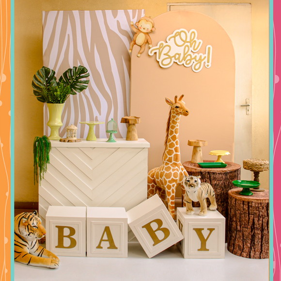 Decoração Chá de Bebê Safári- Locação
