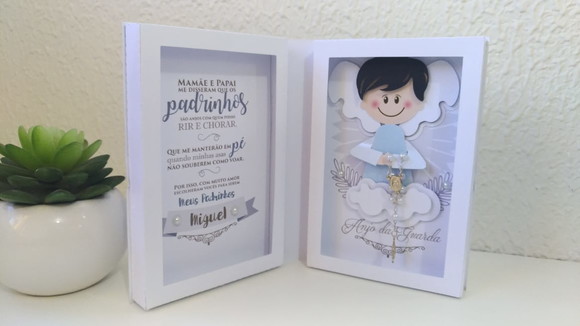 Convite batizado padrinhos