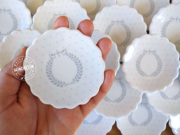 Lembrancinha de Primeira Eucaristia Porcelana Personalizada