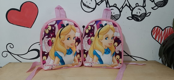 Mochilas Personalizadas 26x21 Alice no Pais das Maravilhas