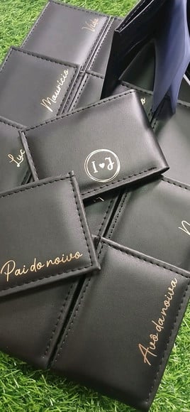 Carteira Personalizada Padrinho Pais Brinde Padrão