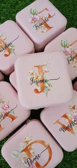 Porta-joias Personalizado Presente para Madrinhas Mães