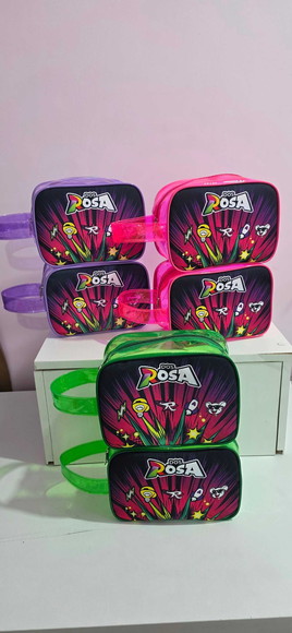 Bolsinha em Pé Lembrancinha Personalizada Plástico Colorido