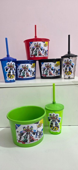 Kit Cinema Balde e Copo Lembrancinha Qualquer Tema