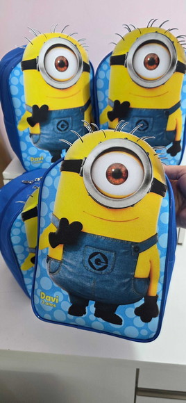 Mochila 3d Personalizada Lembrancinhas Festa Tema Minions