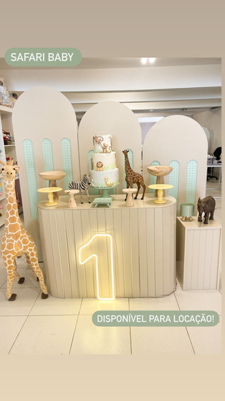 Locação Decoração Safari Baby Menino 4