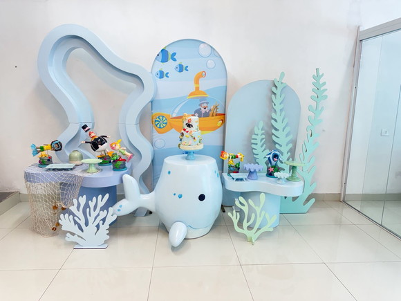 Locação Mundo Bita Fundo do Mar Kit