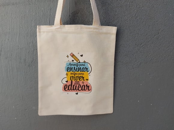 Ecobag Sacola Dia dos Professores 30x35