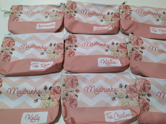 Necessaire Personalizada Lembrancinha Casamento Aniversário