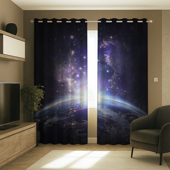 Cortina Decorativa Synth Earth 2,50x2,90m