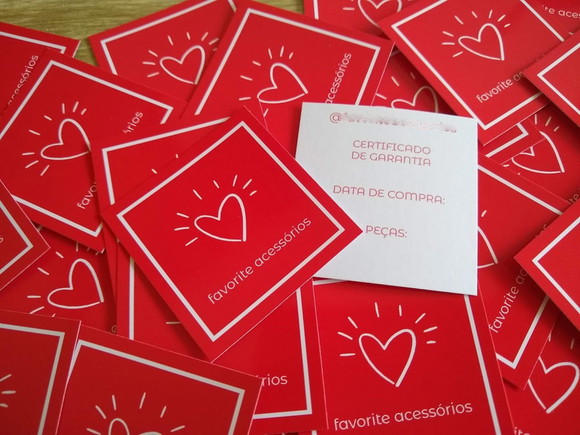 100 Cartões ou Tags 4 x 4 cm Impressos Frente e Verso