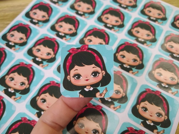 100 Etiquetas Adesivas Personalizadas 3,5 cm