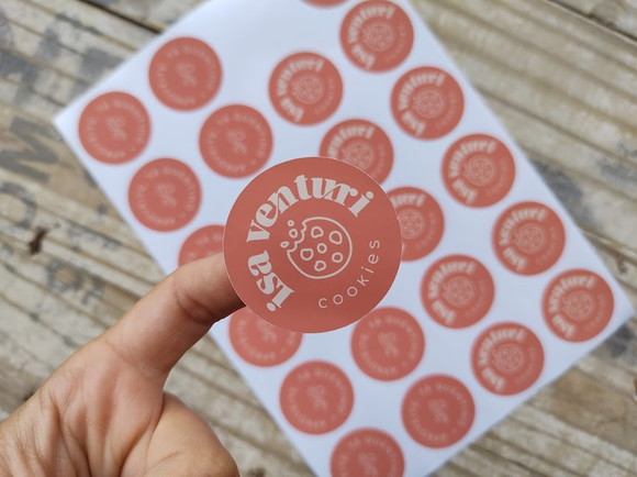 100 Etiquetas Adesivas Personalizadas 4,0 cm