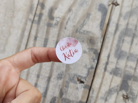 1000 Etiquetas Adesivas Personalizadas 2,5 cm