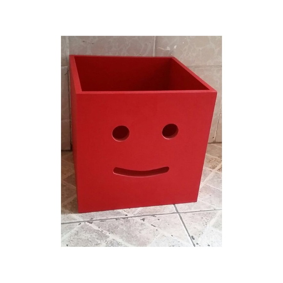 Caixa de Brinquedos Organizadora com Carinha